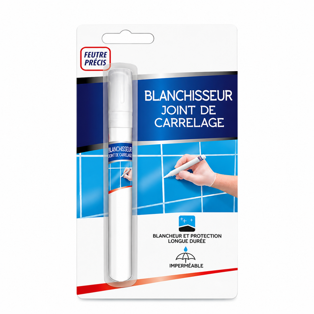 Feutre Blanchisseur de Joints de Carrelage – Blancheur Durable et Protection Imperméable